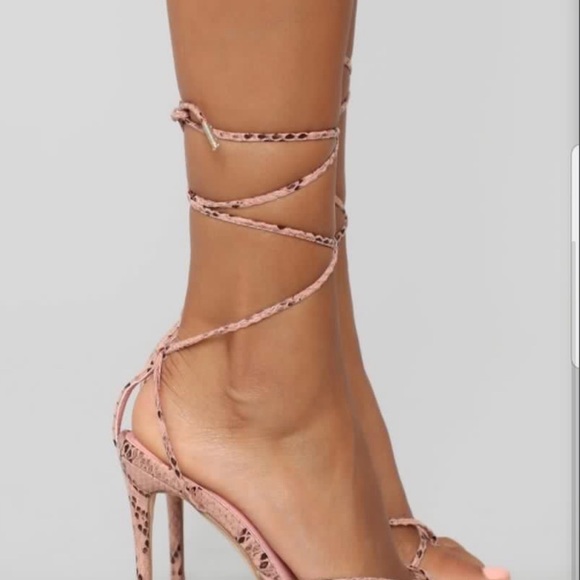 COPY - Pink Snake Heels - Picture 3 of 7